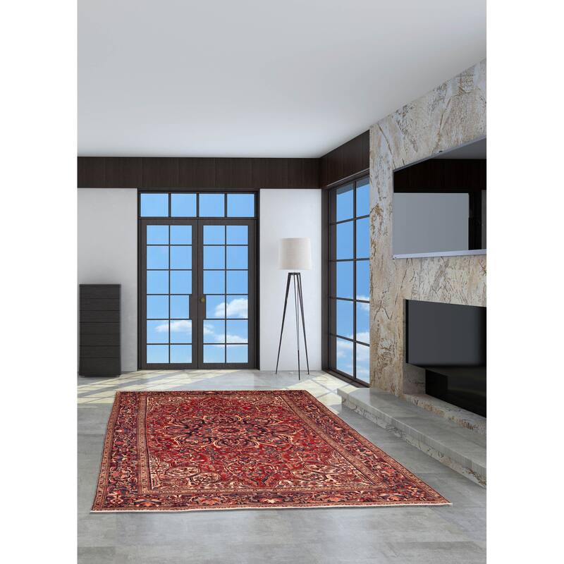 ECARPETGALLERY Hand-knotted Sarabi Red Wool Rug - 9'8 x 12'11