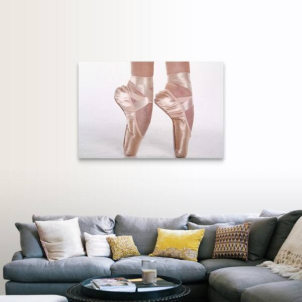 Shop Feet Of Dancing Ballerina Canvas Wall Art Overstock 16476132