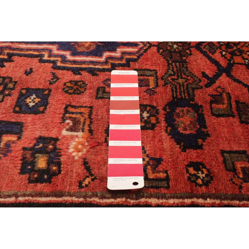 ECARPETGALLERY Hand-knotted Andelz Red Wool Rug - 4'3 x 8'10