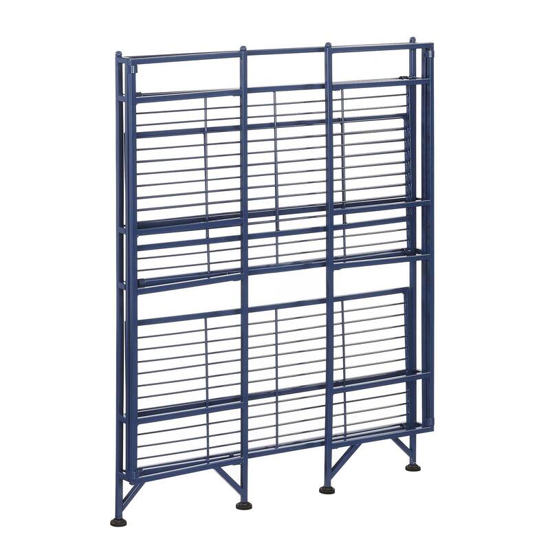 Convenience Concepts Xtra Storage 3 Tier Wide Folding Metal Shelf