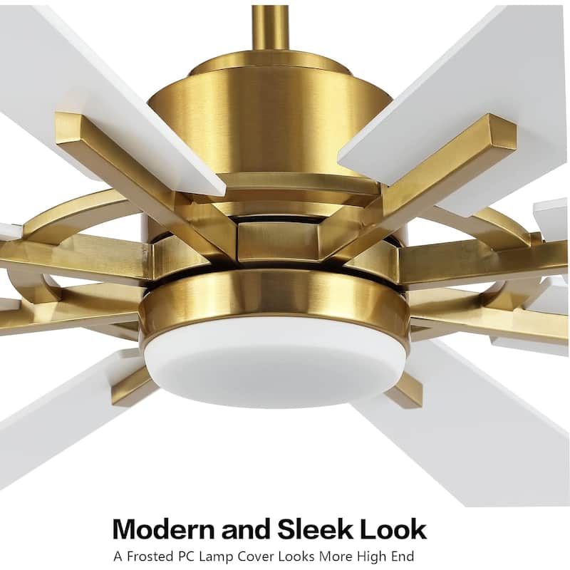 AeroBlade 60" 8-Blade 6-Speed Ceiling Fan with LED Light