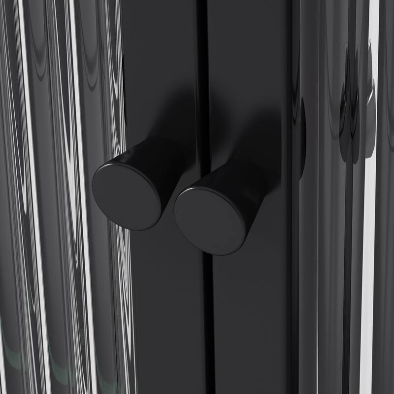 Modern Minimalist 3 Door Arched Wall Mounted Glass Cabinet