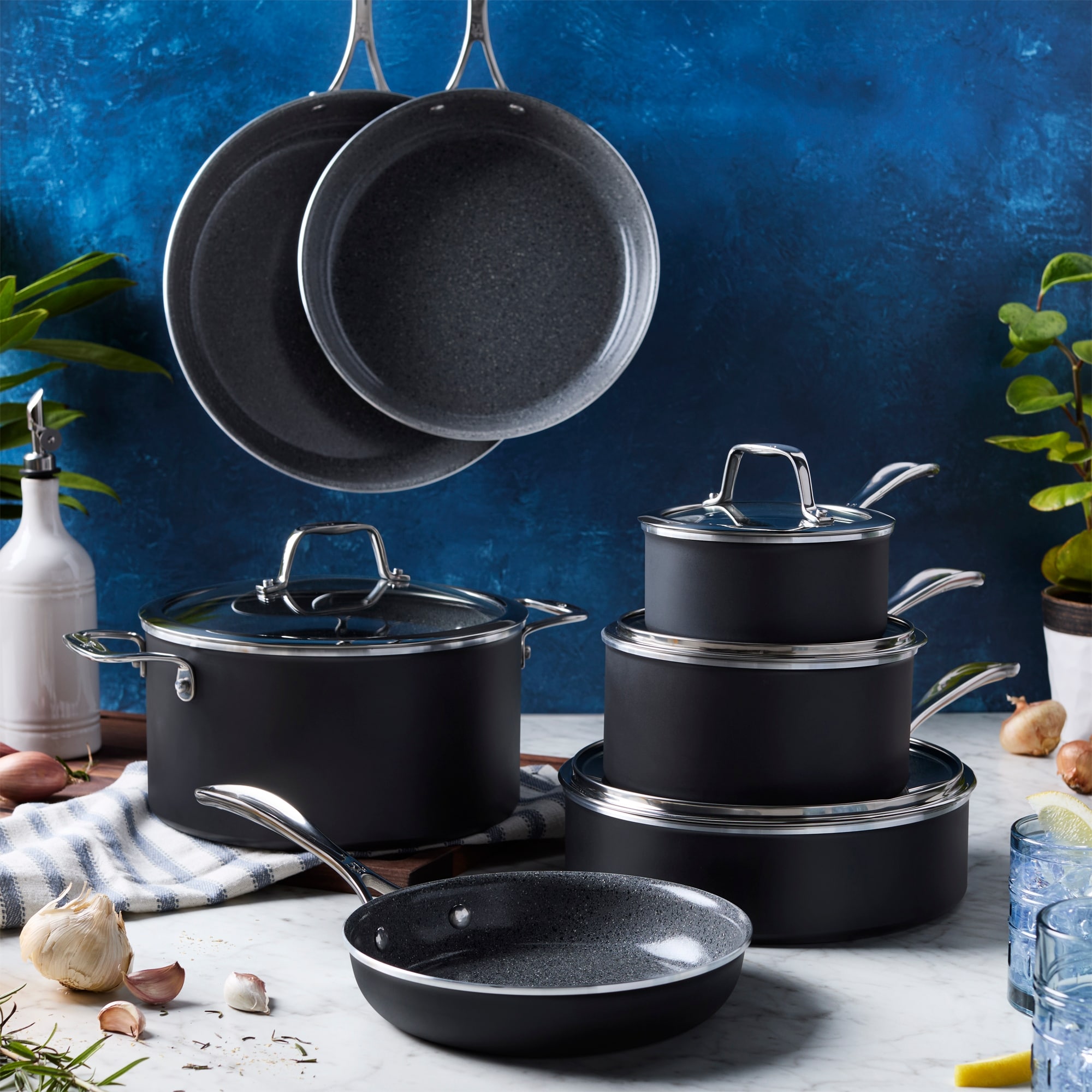 Henckels Capri Ceramic 11-pc Aluminum Ceramic Nonstick Cookware