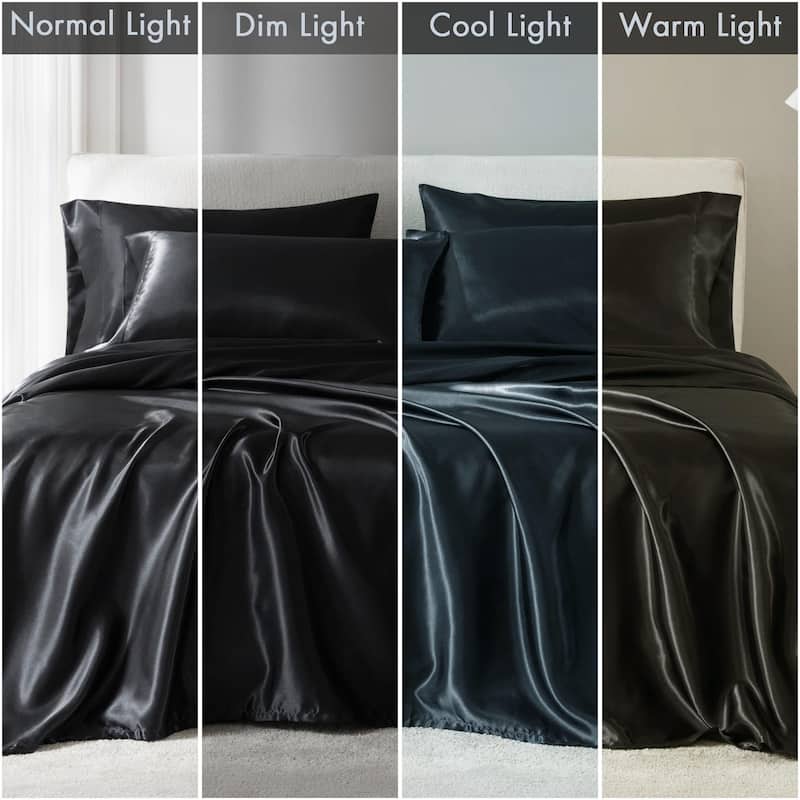 Madison Park Essentials Satin Luxury 6 PC Sheet Set
