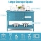 preview thumbnail 21 of 45, Costway Sideboard Buffet Table Wooden Console Table w/ Drawers &