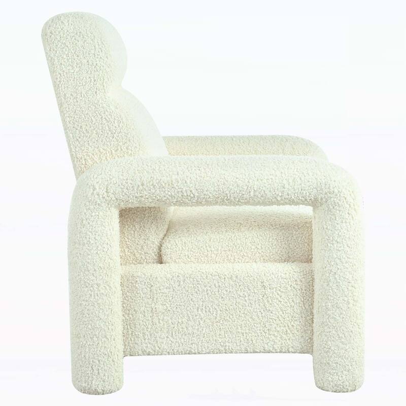 Upholstery Recliner Armchair with Adjustable Backrest, for Living Room Comfort