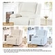 preview thumbnail 81 of 79, Vegan Leather Upholstered Push Back Manual Recliner Chair