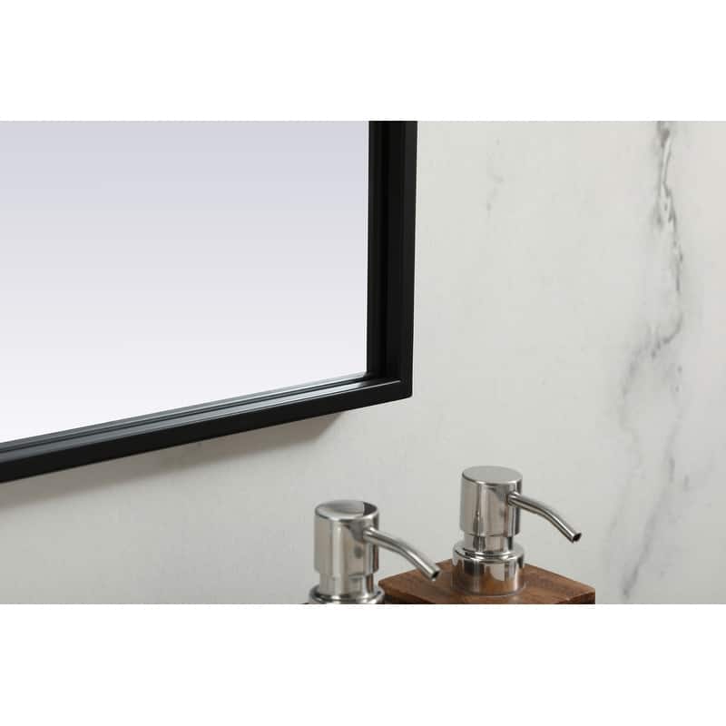 Indigo Home Metal Frame Arch Mirror 42x34 Inch