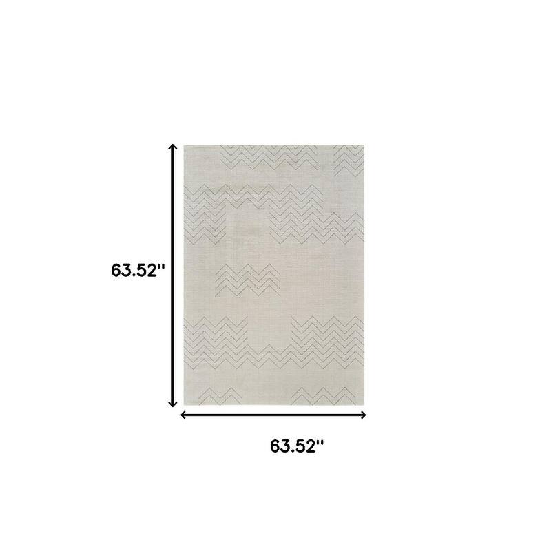 Betab Distressed Abstract Modern Stain Resistant Woven Durable Area Rug By HomeRoots
