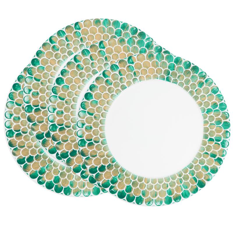 Scalloped Gleam Charger Plate (Set of 4)