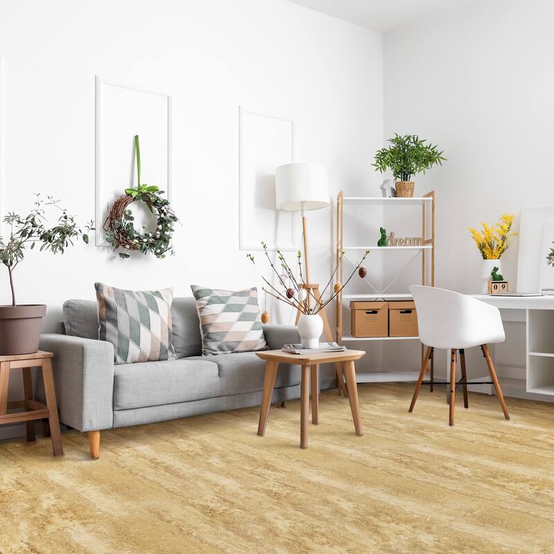 Sorbus 120 Sq. Ft. Wood Grain Floor Tiles Foam Mat EVA Interlocking Mats Tile 3/8-Inch Thick Flooring Wood Puzzle Exercise Mats