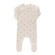 preview thumbnail 3 of 3, Ely's & Co. Jersey Cotton Floral Grid Footie Collection Sage Leaf - 1 Months