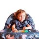 preview thumbnail 1 of 1, Grabease Allover Waterproof Bib, Machine Washable, Ages 6-24 Months, Gray