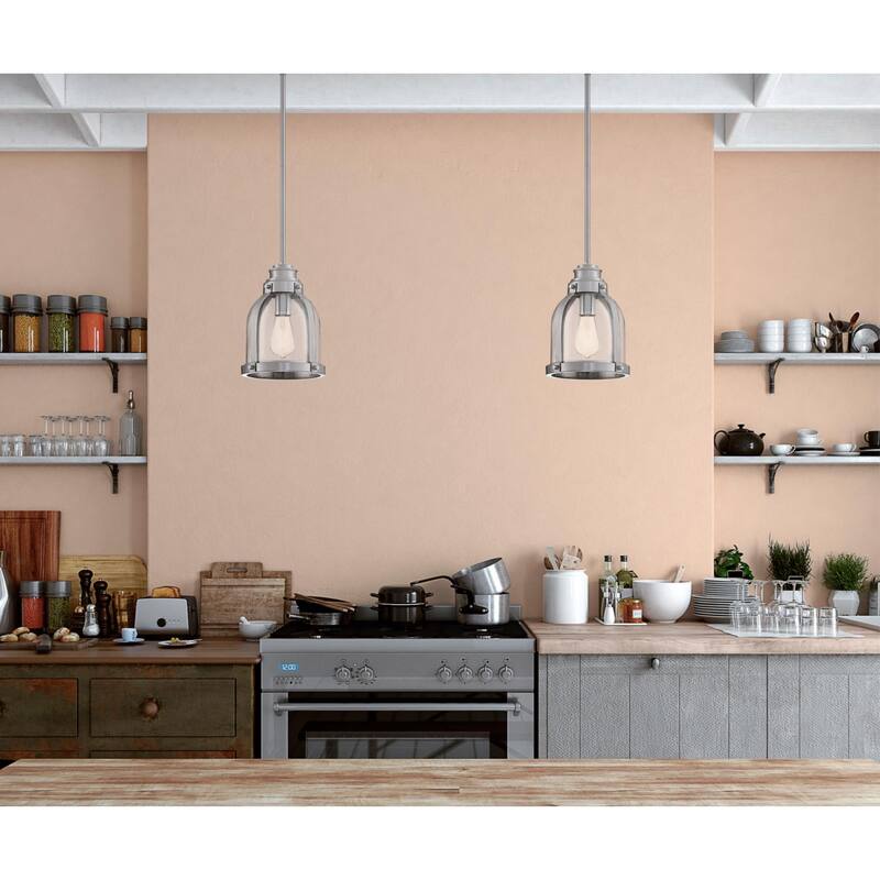 Westinghouse Lighting Cindy One-Light Brushed Nickel Indoor Mini Pendant - 1-Light