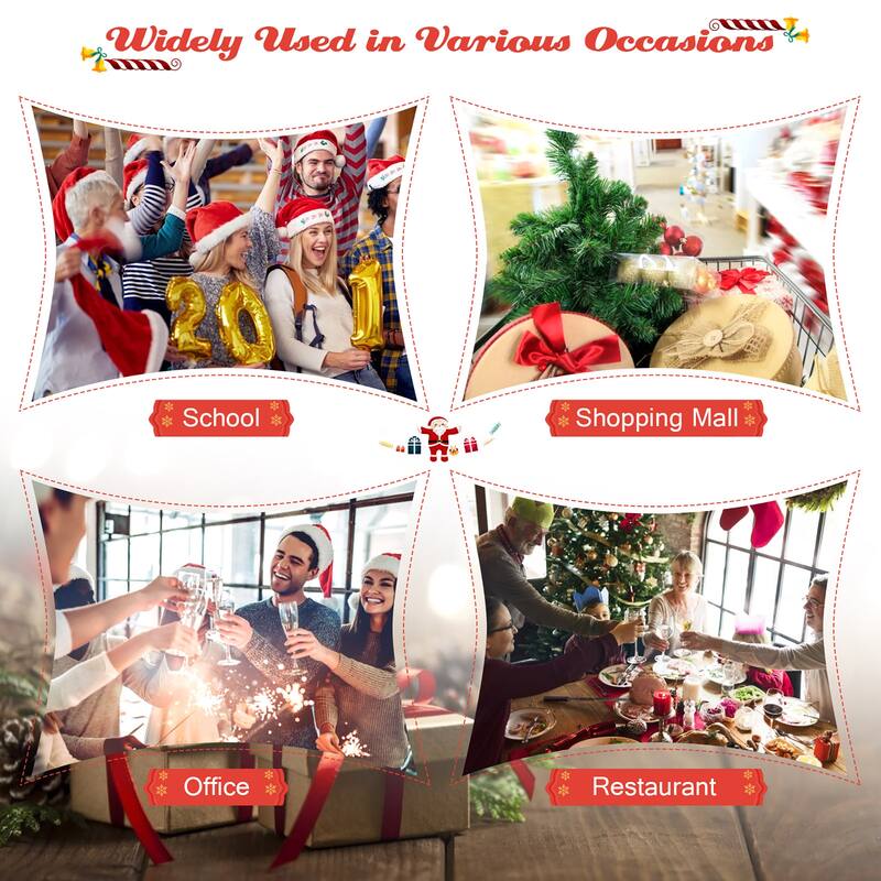 Costway 7.5FT Pre-Lit Artificial Christmas Tree 1100 Tips w/140 - See Details