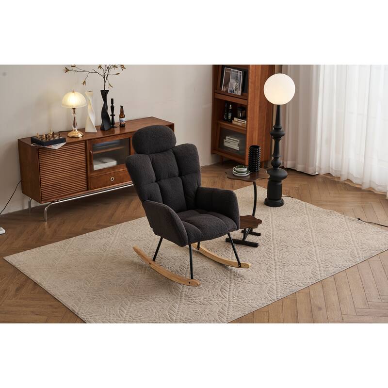 Teddy Nursery Rocker Chair with Headrest