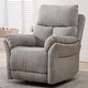preview thumbnail 9 of 14, Prelife Fabric Manual Overstuffed Nursery Glider Rocking Chairs Beige