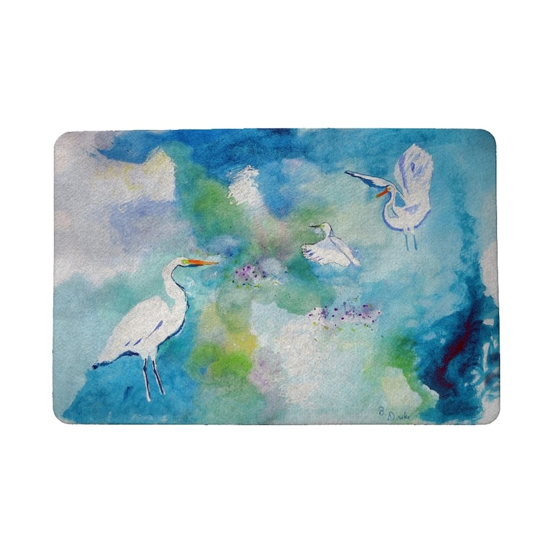 Three Egrets Door Mat 18"x26" - 18x26