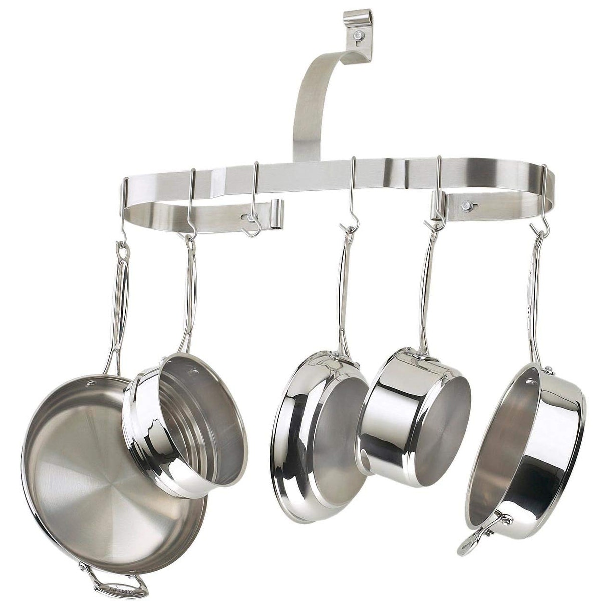 Wallniture Casto 17 Pot Rack Set of 2, Utensil Holder with 20 S