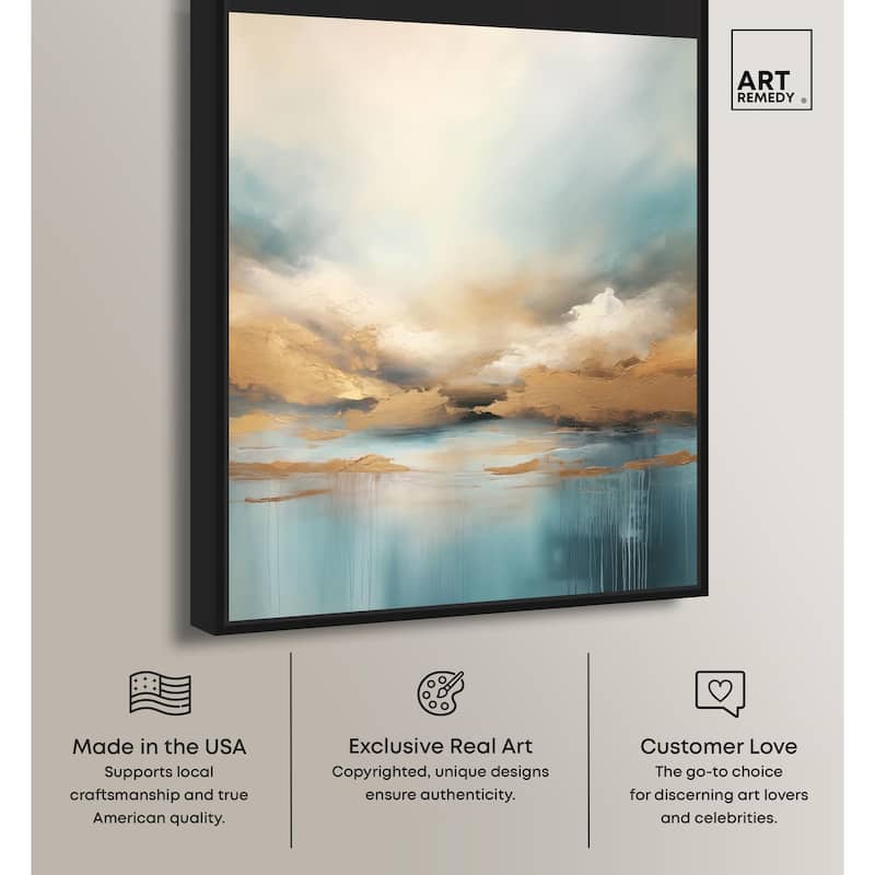 Cloudscape in Gold I Canvas by Art Remedy
