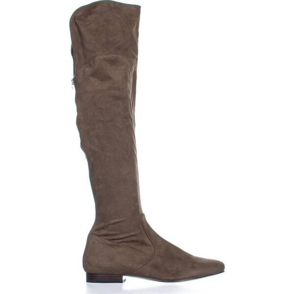 Ivanka Trump Mix It Zip Up Over The Knee Boots Medium Natural Fabric 10 Us Overstock 2426 Ivanka Trump Mix It Zip Up Over The Knee Boots Medium Natural Fabric 10 Us Overstock 2426