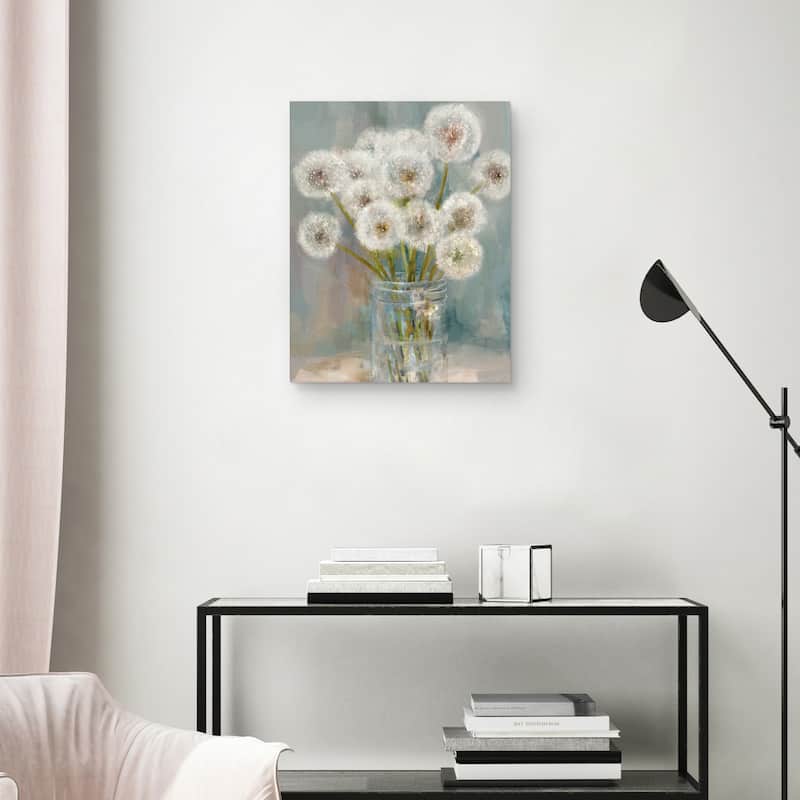 Mason Jar Wishes I by Studio Arts Canvas Art Print by Studio Arts Canvas Art Print