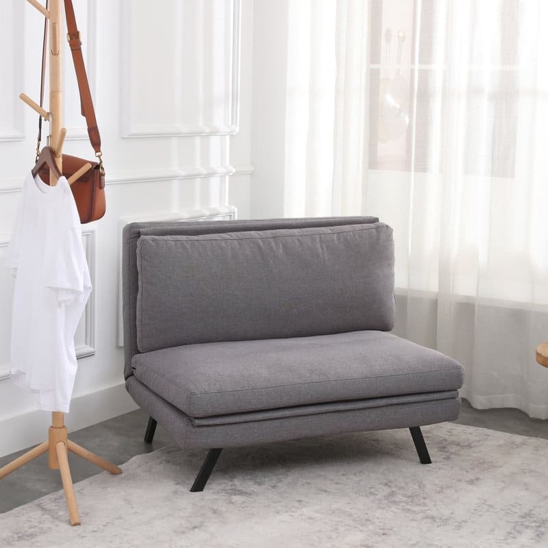EGOHOME 37.5" Wide Tufted Back Convertible Futon Chair with Easy Assembly - Twin