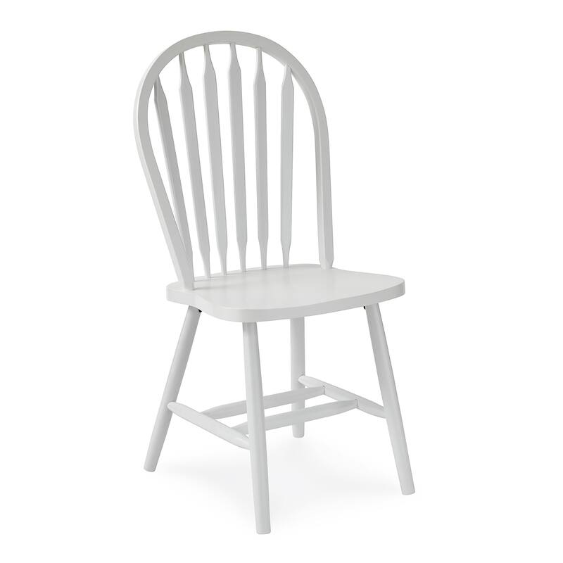 Windsor Arrowback Solid Wood Dining Chair - White