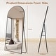 preview thumbnail 75 of 74, Modern Arched Full Length Aluminum Alloy Floor Mirror Standing Mirror