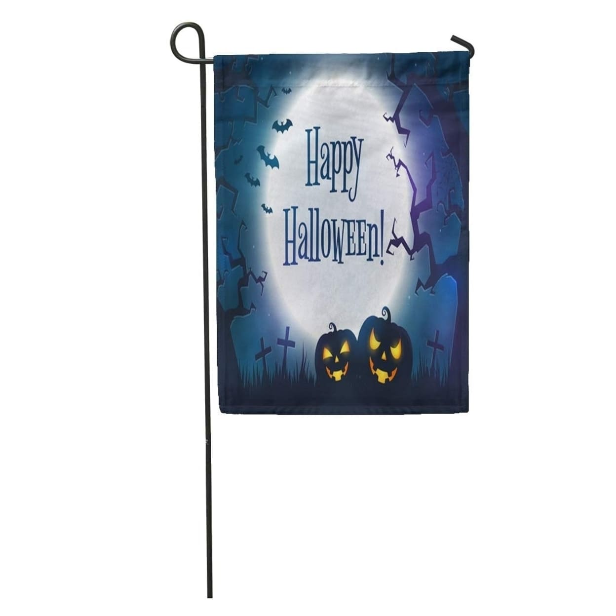 Happy Halloween Spooky Night Full Moon Scary Trees And Evil Garden Flag Decorative Flag House Banner 28x40 Inch On Sale Overstock 31381396