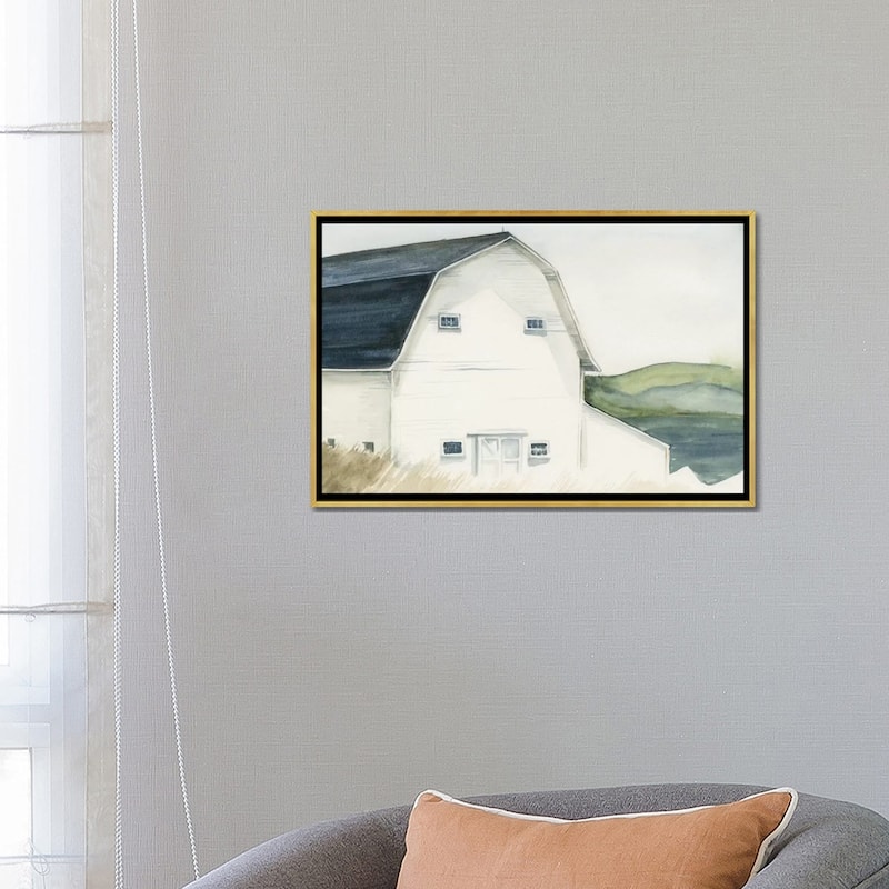 iCanvas "Watercolor Barn IV" by Jennifer Paxton Parker Framed Canvas Print