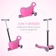 preview thumbnail 4 of 12, Kids 3-Wheel Scooter with Seat, Adjustable Handle, and Rear Brake for Safe Play