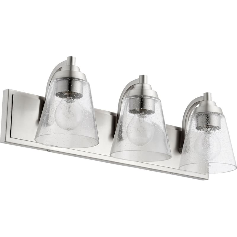 Quorum International 3 Light 22" Wide Vanity Light - Satin Nickel