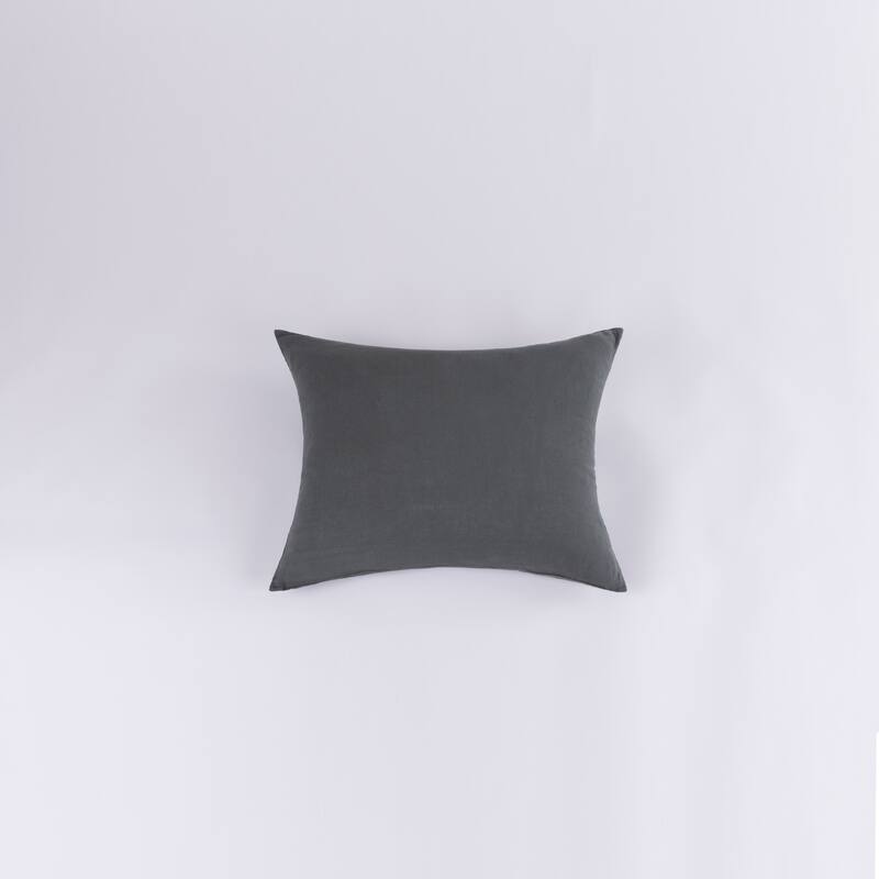 Damara Sham, Camel, Euro - Frost Grey - Standard Sham