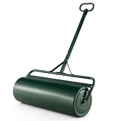 Gymax Lawn Roller Push/Tow Behind a Tractor Sod Drum Roller for Park