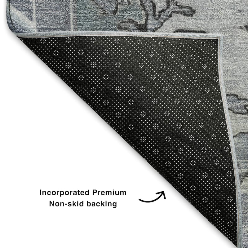 Premium Washable Super Soft Vintage Traditional Mayfield Rug