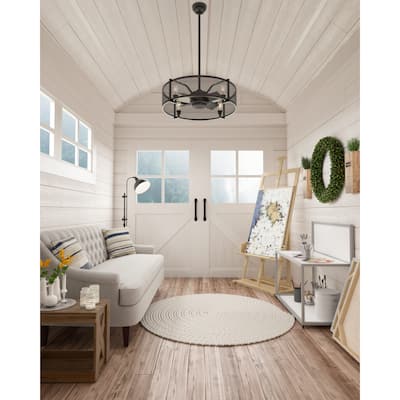 Hunter Fennec Ceiling Fan with LED Light and Wall Control - Noble Bronze