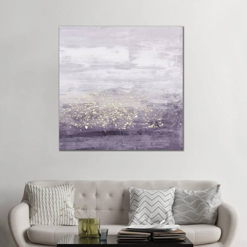 iCanvas 'Amethyst Glitter I' by Jennifer Goldberger Canvas Print