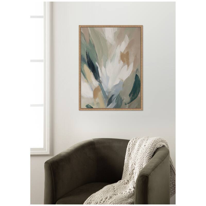 Kate and Laurel Plant Form No. 2 by Amy Lighthall Framed Canvas Wall Art Print