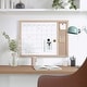 preview thumbnail 15 of 34, Martha Stewart Dry Erase Magnetic Monthly Calendar/Cork Board - Woodgrain Frame Light Natural Woodgrain