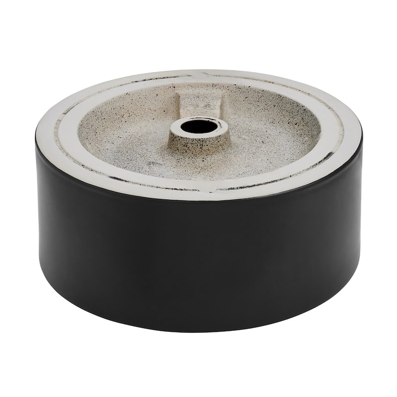 Trocadero 16.5" Round Vessel Sink In Matte Black - 16.55" x 16.55" 6.3"