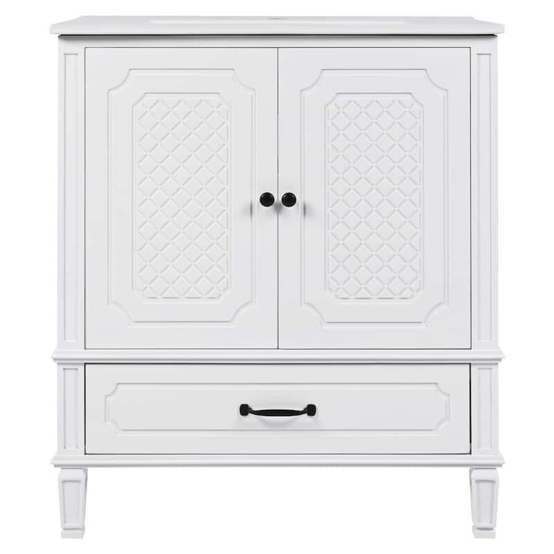 Christopher Knight Home- Mike Bathroom Vanity with Double Sink Set