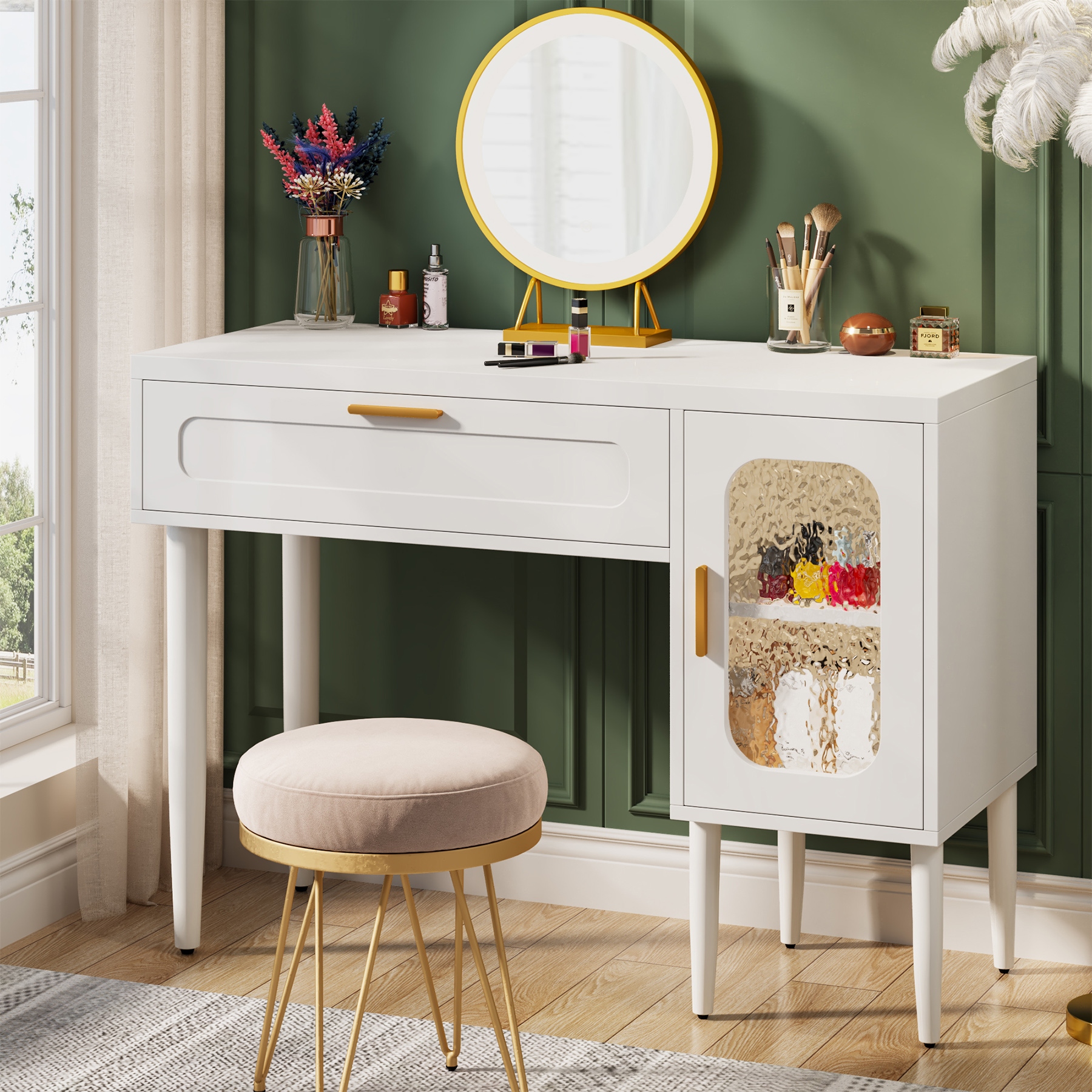 Overstock outlet makeup vanity