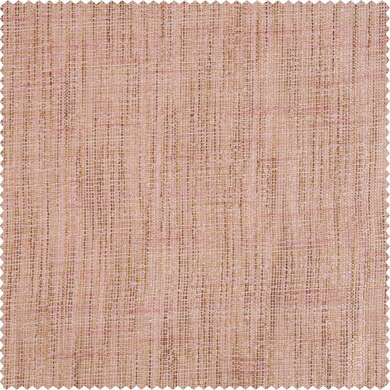 Exclusive Fabrics Raw Linen Weave Light Filtering Curtains for Bedroom & Living Room Curtains Pair - 2 Panel Drapes