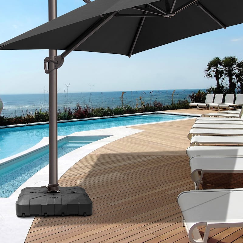 Heavy Duty Sand Water Fillable Patio Offset Cantilever Umbrella Base