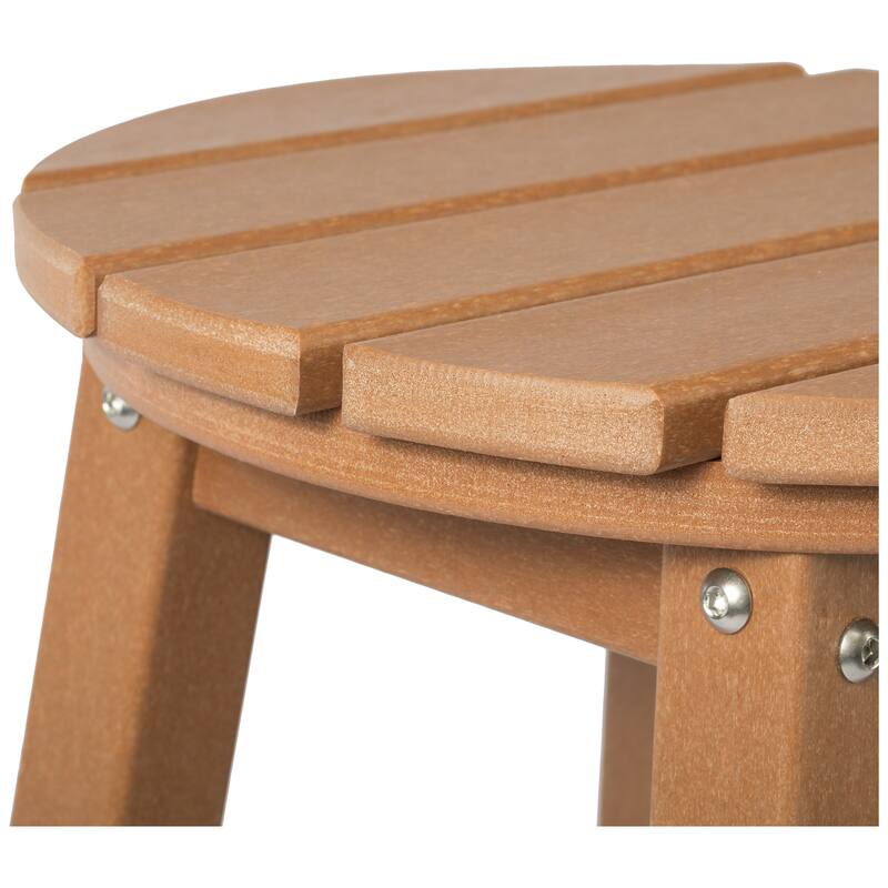 Laguna Hdpe All Weather Outdoor Patio 29" Round Bar Stool (Set Of 3)