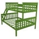 preview thumbnail 6 of 14, Pine Twin over Full Mission Bunkbed Lime Green