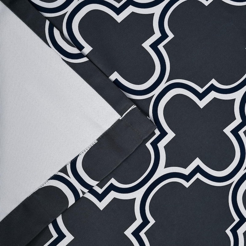 Superior Bohemian Trellis Room Darkening Grommet Curtain Panel - (Set of 2)