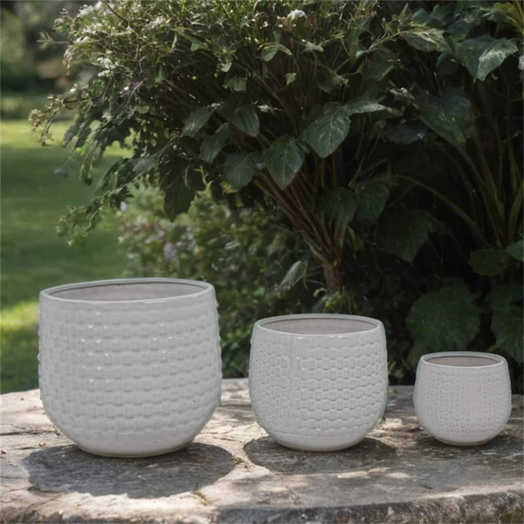 Modern Ceramic Flowerpot (Set of 3)