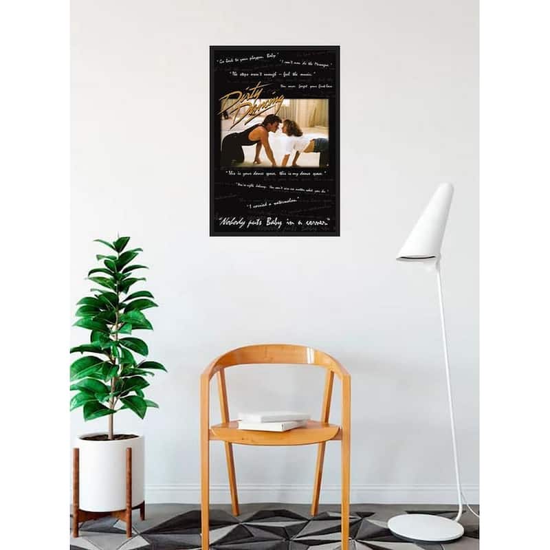 Enhance your surroundings with Dirty Dancing Quotes Framed Poster - 24 x 36 Inch